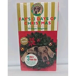 William Wegman Fay's 12 Days of Christmas VHS Video NEW Tape Kidvision Warner